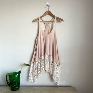 We The Free by Free People Swing Crochet Tunic Tank